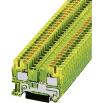 Phoenix Contact 3211766 trojitá svorka ochranného vodiče 6.2 mm rychlé připojení zelená, žlutá 1 ks Piece