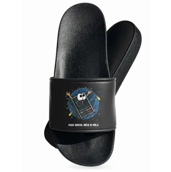 Pánské pantofle Bastard Padá server pantofle Black