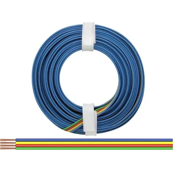 elektrický kabel Donau Elektronik 418-5 lanko/ licna 4 x 0.14 mm² zelená, červená, žlutá, modrá 5 m