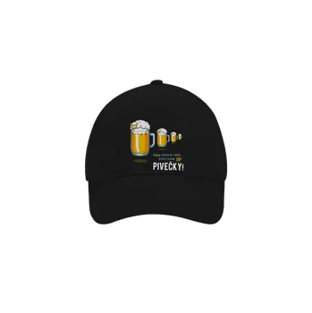 Kšiltovka Bastard Pivečka kšiltovka baseballka Black