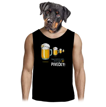 Pánské tílko Bastard Pivečka pánské tílko Black