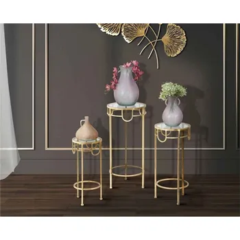 Konferenční stolek Sada odkládacích stolků Mahaskah 33 cm zlatá