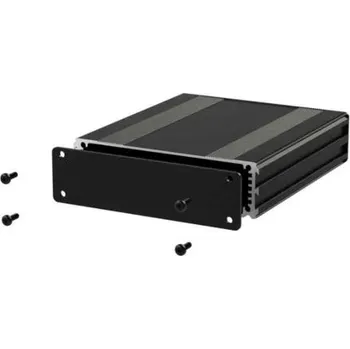 Nábytkové kování Pouzdro na přístroje Hliník barva Černá 160 x 108.5 x 30mm