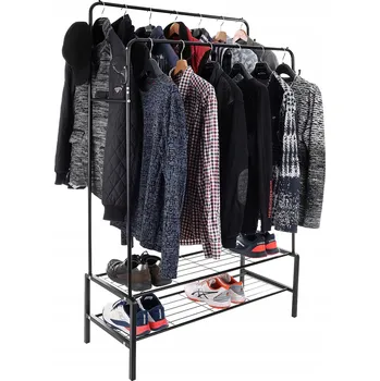 Věšák Stojanový věšák kovový Arventa Style černý