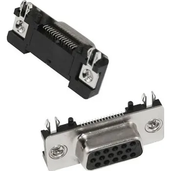 Elektrický konektor Konektor PCB D-Sub, číslo řady: 190, počet kontaktů: 25, orientace těla: Pravý úhel, Povrchová montáž, rozteč: 2.77mm,