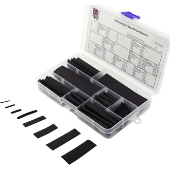 TRU COMPONENTS TC-6793936 sada smršťovacích bužírek černá Poměr smrštění:3:1 100 ks