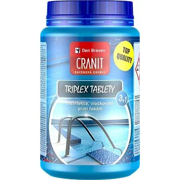 Multifunkční tablety pro chlorovou dezinfekci bazénové vody CRANIT Triplex 3v1 1kg