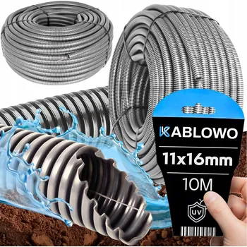 kabelová chránička HUSÍ KRK CHRÁNIČ KABELŮ OHEBNÁ PRO ZEMNÍ KABELY NEHOŘLAVÝ PVC 750N 11/16MM 10M