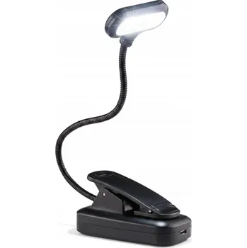 Lampička JASNA LAMPKA LED BIURKOWA KLIPS DO CZYTANIA AKUMULÁTOR + USB KABEL