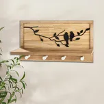 Gilde Nástěnný věšák Ptáčci 497615