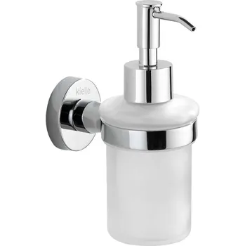 Dávkovač mýdla kielle Oudee - Dávkovač mýdla s držákem, matné sklo/chrom 40102030