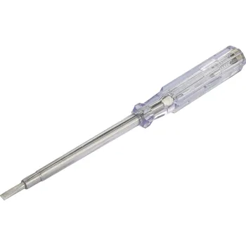 Zkoušečka TOOLCRAFT fázová zkoušečka Šířka čepele=4 mm Délka dříku=100 mm Napětí (rozsah)=100 - 250 V/AC