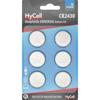 Článková baterie HyCell knoflíkový článek CR 2430 3 V 1 ks lithiová 6er Blister Lithium Knopfzellen CR2430