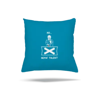 Polštář Bastard Cimrman: Nemá talent polštář Blue Turquoise