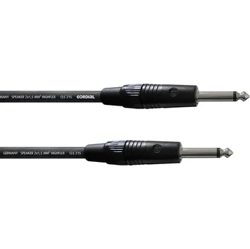 kabel Cordial CPL1,5 PP, [1x jack zástrčka 6,3 mm - 1x jack zástrčka 6,3 mm], 1.50 m, černá