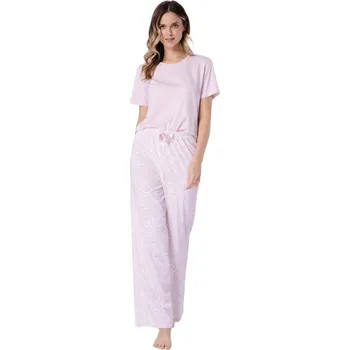 DÁMSKÉ PYŽAMO DALIA 1711 pudrově růžová 2XL