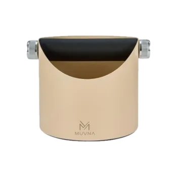 Příslušenství pro přípravu kávy Muvna Steel Knock Box - odklepávač na kavu - béžový