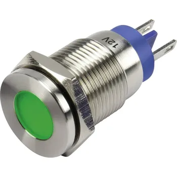 TRU COMPONENTS GQ16F-D/G/ 12V/N indikační LED zelená 12 V/DC