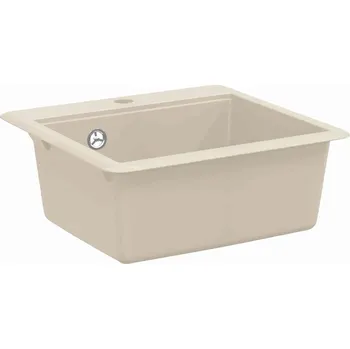 Nerezový dřez vidaXL Dřez Béžová 470 x 440 mm Žula [42028406]