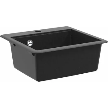 Nerezový dřez vidaXL Dřez Černá 470 x 440 mm Žula [42028404]