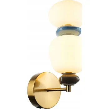 Nástěnné svítidlo Nástěnné svítidlo Italux zlaté s integrovaným LED zdrojem 12 W