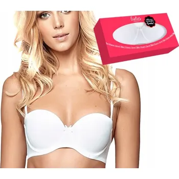 Dámské oblečení Henderson podprsenka bardotka, balkonetka bílá velikost 70E