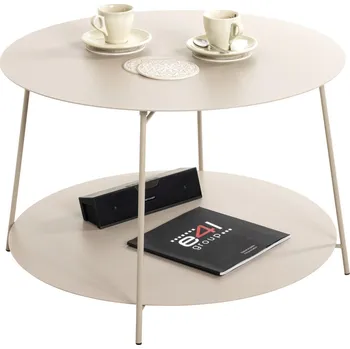 Konferenční stolek Odkládací stolek Enno 3, barva kašmír, P: 65 cm, kašmírová, 40 cm