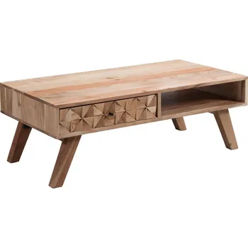 Konferenční stolek Konferenční stolek Rewa masív, barvy akácie, 50 cm, 35 cm, 95 cm
