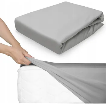 Prostěradlo Prostěradlo Łóżkoholicy šedé jersey s gumou 180x200 cm