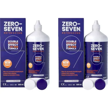 Kontaktní čočky roztok Zero Seven Refreshing 2 x 500 ml
