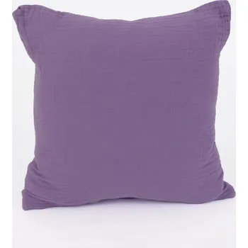 Povlak na polštářek Mušelínový povlak na polštářek 40 × 40 cm – Alexia levandulová