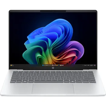 Notebook NTB HP OmniBook 5 NG AI PC 14-he0000nc,14" OLED 2K, Snapdragon X Plus, 16GB, 512GB SSD, Win11, Silver, +3M GamePass