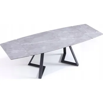 Jídelní stůl Rozkládací obdélníkový jídelní stůl keramický 160(240)x90cm Capri Šedý