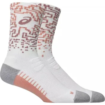 Pánské oblečení Asics Performance Run Sock Crew 3013B285100 - brilliant white/morganite/pearl pink XL