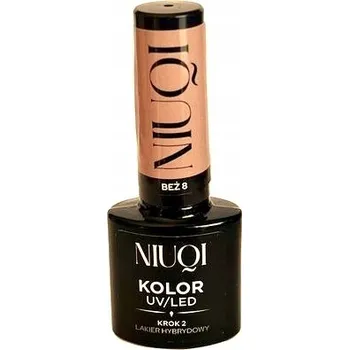 Lak na nehty NIUQI Hybridní lak na nehty 5ml UV/LED BÉŽOVÁ 8 béžová