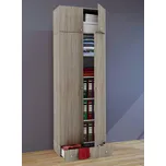 Víceúčelová skříň Vandol nástavba se zásuvkou, Sonoma dub, 70 cm, 238 cm, 39 cm