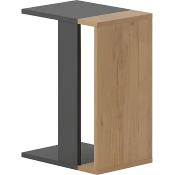 Konferenční stolek Odkládací Stolek Zetti, antracitová, barvy dubu, 30 cm, 57 cm, 40 cm