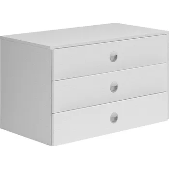 Šatní skříň Vnitřní Zásuvky Saturn, světle šedá, 80 cm, 48 cm, 45 cm