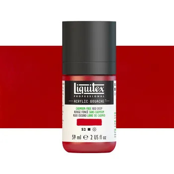 Vodová barva Akryl kvašová barva Liquitex - Cadmium-Free Red Deep