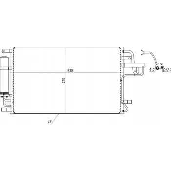 Klimatizace automobilu Hart 605 741 Kondenzátor klimatizace