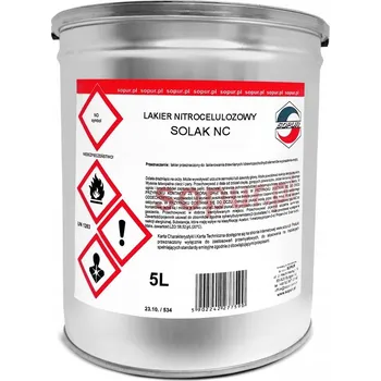 Lak na dřevo Nitro lak SOPUR solak NC352530 polomatný 5L