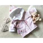 AMÁLKA Zateplený kabátek, bunda s fleecem, Medvědí holčička Velikost: 68-74