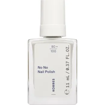 Přípravek na nehty Korres No No Nail Polish pečující lak na nehty odstín 02 Milky White 11 ml
