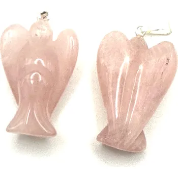 Přívěsek Růženin Anděl přívěsek ochránce přívěsek přírodní kámen 25 mm, kámen lásky