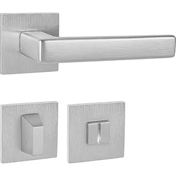 Dveřní kování TI - SONIA - HR 3095Q 5S rozety WC, klika/klika OCS - Chrom broušený (96)