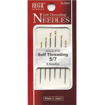 Nástroj na niť a příze Jehly pro ruční vyšívání - zlatá ucha velikost 5/7