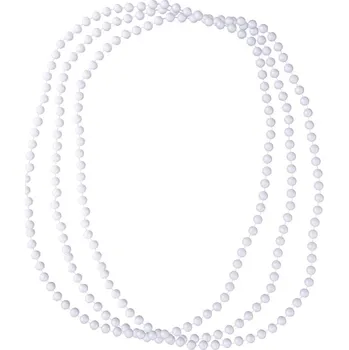 Karnevalový doplněk Náhrdelník bílé perly