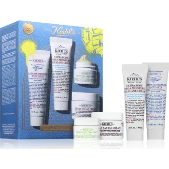 Péče o oční okolí Kiehl's Ultra Body Kiehl's Ultra Body Mega Moisture Squalane Cream hydratační tělový krém 30 ml + Kiehl's Ultimate Strength Hand Salve hydratační krém na ruce pro všechny typy pleti včetně citlivé 30 ml + Kiehl's Avocado Creamy Eye Treatment intenzivní hy