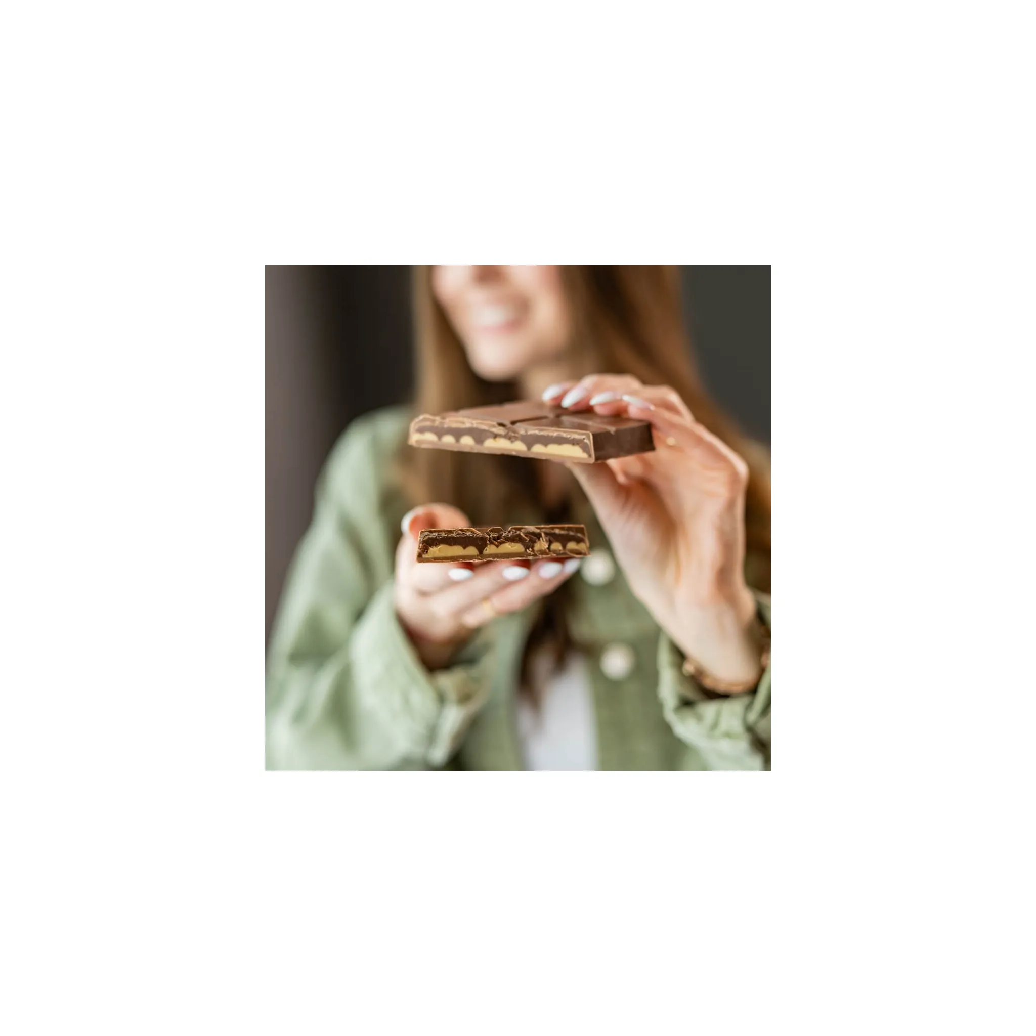 Fotografie 5 - Čokoláda Čokoládovna Janek Jankova plněná čokoláda mléčná s nugátem 200 g
