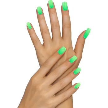 Karnevalový doplněk GuircaZelené nalepovací nehty 12 ks
